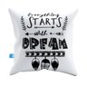 Capa de Almofada Frases Dream Pelúcia 40x40 CAFR0037 - 1