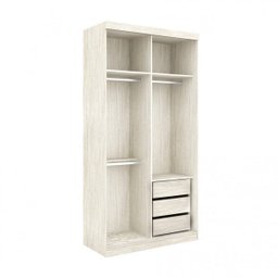 Guarda-Roupa Modulado 2 Portas 3 Gavetas 2 Cabideiros 1 Calceiro 120cm Supreme Robel - 2 Guarda-Roupa Modulado 2 Portas 3 Gavetas 2 Cabideiros 1 Calceiro 120cm Supreme Robel - 2