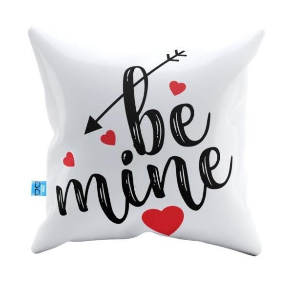 Capa de Almofada Frases Be Mine Pelúcia 40x40 CAFR0040 - 1