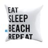 Capa de Almofada Frases Eat Beach Pelúcia 40x40 CAFR0034 - 1