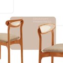 Ver imagem 3 de Conjunto com 2 Cadeira de Jantar Noronha Premium Moderna Mobília