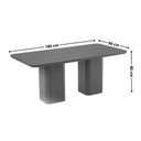 Ver imagem 3 de Conjunto: Mesa Sala Jantar Maldivas Tampo Curvo 180cm+6 Cadeiras Maldivas Madeira Naturale -