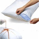 Ver imagem 7 de Capa Travesseiro Impermeável Hospitalar C/ Ziper 50x70branca