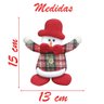 Kit 6 Enfeite Pendente Árvore Natal Boneco De Neve 15cm - 2