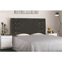 Ver imagem 2 de Cabeceira Gênova Para Cama Box Solteiro 90 cm Suede - D’Rossi - Cinza
