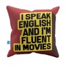 Capa de Almofada Frases I speak Pelúcia 40x40 CAFR0002 - 1
