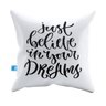 Capa de Almofada Frases Just Believe Pelúcia 40x40 CAFR0017 - 1