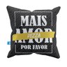 Capa de Almofada Frases Mais Pizza Pelúcia 40x40 CAFR0013 - 1