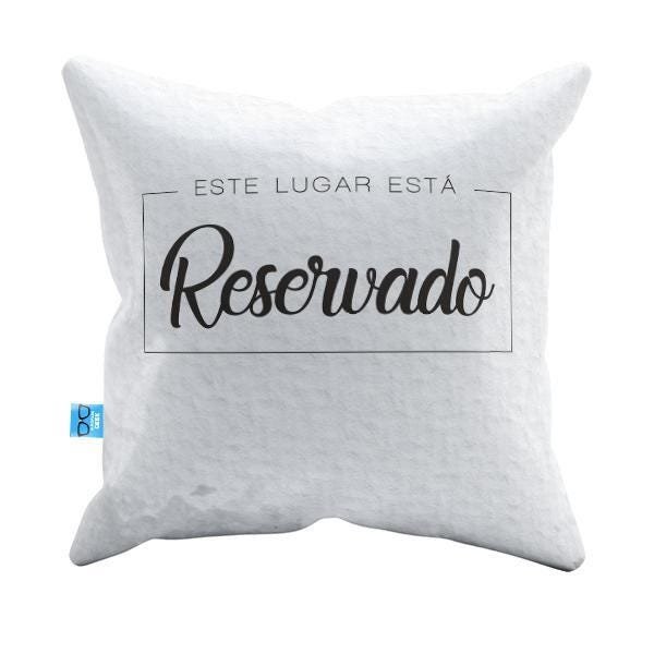Capa de Almofada Frases Reservado Pelúcia 40x40 CAFR0007 - 1