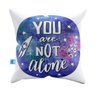 Capa de Almofada Frases Not Alone Pelúcia 40x40 CAFR0011 - 1