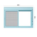 Ver imagem 4 de Janela Persiana com Tela Mosquiteira 2,00x1,20m Vidro Temperado 6mm Fábrica do Alumínio
