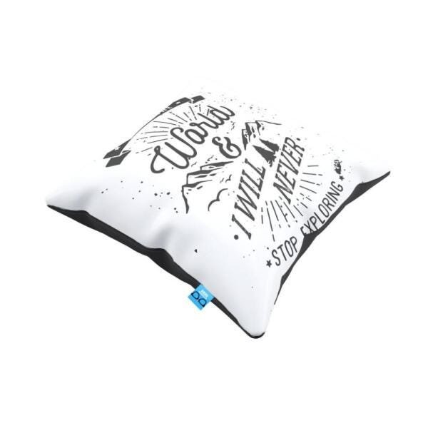 Almofada Frases I Love The World Pelúcia 40x40 AFR0021 - 2