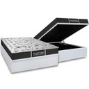 Ver imagem 1 de Cama Box Baú Casal: Colchão Molas Probel Prolastic Prodormir Sleep + Base Crc Courano White(