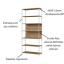Ver mais imagens de Conjunto Escritorio 3 Pecas Office 25910 Nogal Sevilha Branco Artesano Nogal Sevilha Branco