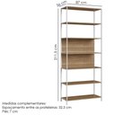 Ver imagem 4 de Conjunto Escritorio 3 Pecas Office 25910 Nogal Sevilha Branco Artesano Nogal Sevilha Branco