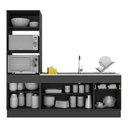 Ver imagem 3 de Armário De Cozinha Compacta Mp2113.898 Preto/branco
