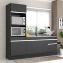 Ver imagem 1 de Armário De Cozinha Compacta Mp2113.898 Preto/branco