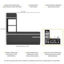 Ver imagem 5 de Armário De Cozinha Compacta Mp2113.898 Preto/branco