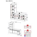 Ver imagem 4 de Armário De Cozinha Compacta Mp2113.898 Preto/branco