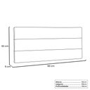 Ver imagem 4 de Cabeceira Painel La Italiana Para Cama Box Solteiro 90 cm Corino Bege - D’Rossi