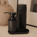 Ver imagem 4 de Kit 6 Bandejas Bancada de Banheiro 16x8cm Preta Dual ou Suporte Organizador de Utensílios Lavabo