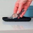 Ver imagem 5 de Kit 6 Bandejas Bancada de Banheiro 16x8cm Preta Dual ou Suporte Organizador de Utensílios Lavabo