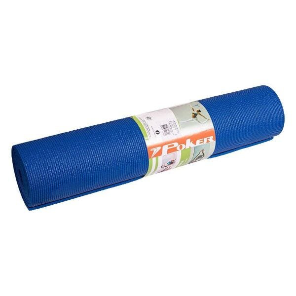 Tapete de Yoga e Pilates Conforto Extra Poker Kap 166 X 60 Cm - Azul