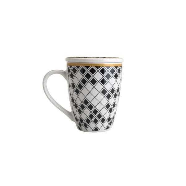 Caneca de Porcelana com Tampa e Filtro Argos 310ml - 3