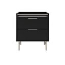 Ver imagem 1 de Mesa de Cabeceira com 2 Gavetas Yves 53 Cm - Preto Fosco