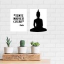 Ver imagem 3 de Kit 2 Placas Buda Frase Engraçada 18x27cm