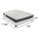 Ver imagem 3 de Cama Box Branco e Colchão Iso100 Espuma D33 Casal Ortobom