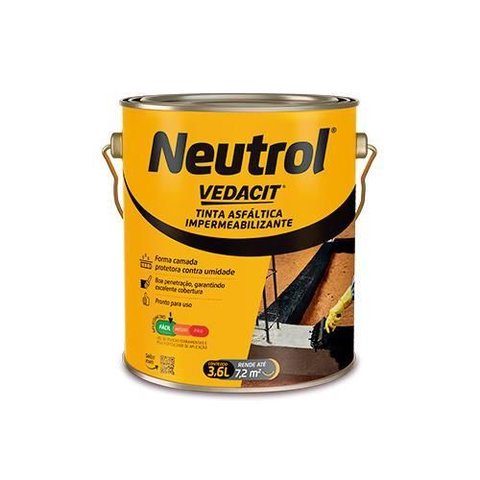 Neutrol Galao 3,6 Litros Vedacit Impermeabilizante Vedacao o