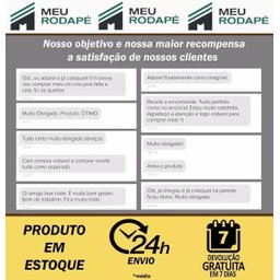 Rodapé EVA Autocolante Flexível 5cm x 1cm - 45 Metros ref Rp16 - 7 Rodapé EVA Autocolante Flexível 5cm x 1cm - 45 Metros ref Rp16 - 7