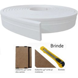 Rodapé EVA Autocolante Flexível 5cm x 1cm - 45 Metros ref Rp16 - 3 Rodapé EVA Autocolante Flexível 5cm x 1cm - 45 Metros ref Rp16 - 3