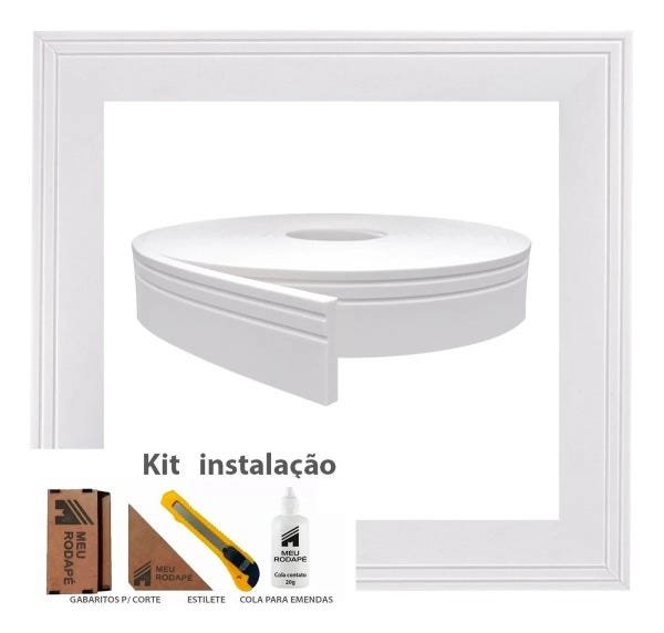 Rodapé EVA Autocolante Flexível 7cm x 1cm - 40 Metros ref Rp07 - 3