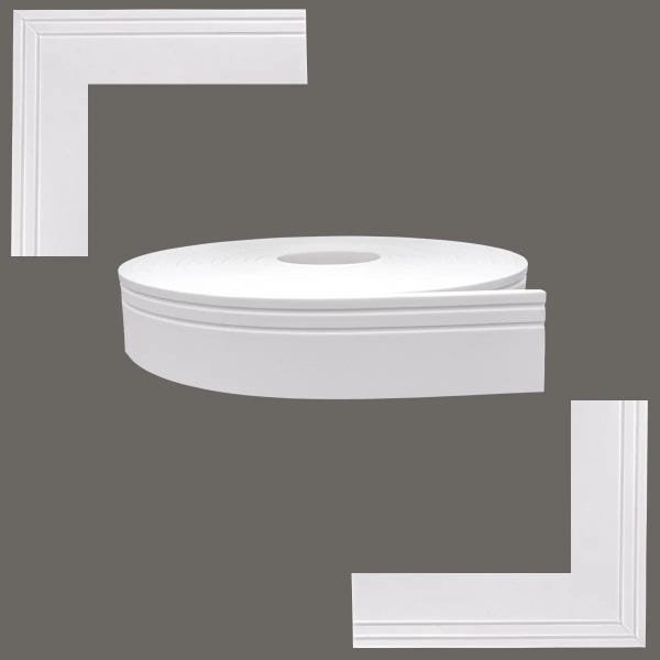 Rodapé EVA Autocolante Flexível 7cm x 1cm - 40 Metros ref Rp07 - 4
