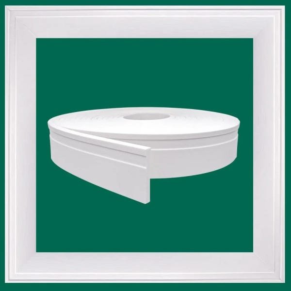 Rodapé EVA Autocolante Flexível 7cm x 1cm - 32 Metros ref Rp16 - 4