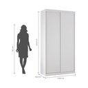 Ver imagem 5 de Guarda Roupas Modulado Solteiro 120cm 2 Portas de Correr 100% MDF Royal