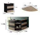 Ver imagem 2 de Balcão Atendimento Web15 1,50 x 1,50 Calvi / Preto