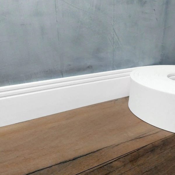 Rodapé EVA Autocolante Flexível 10cm x 1cm - 35 Metros ref Rp07 - 4
