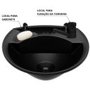 Ver mais imagens de Pia Banheiro 4l + Torneira Preta + Sifão Sanfonado + Engate Flexível + Veda Rosca + Broca