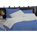 Ver imagem 6 de Kit Edredom 200 Fios Italiano 100% algodão 6 peças Dupla Face Casal Queen Casa Dona Azul Off White