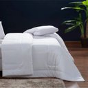 Ver imagem 4 de Kit Edredom 200 Fios Italiano 100% algodão 6 peças Dupla Face Casal Queen Casa Dona Off White