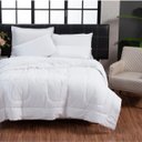 Ver imagem 2 de Kit Edredom 200 Fios Italiano 100% Algodão 6 Peças Dupla Face Casal Queen Casa Dona Branco