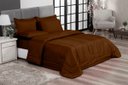 Ver imagem 1 de Jogo de Cama Primor Queen Kit 6 Pçs Tabaco Casa Dona