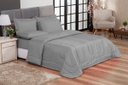Ver imagem 1 de Jogo de Cama Primor Queen Kit 6 Pçs Cinza Casa Dona