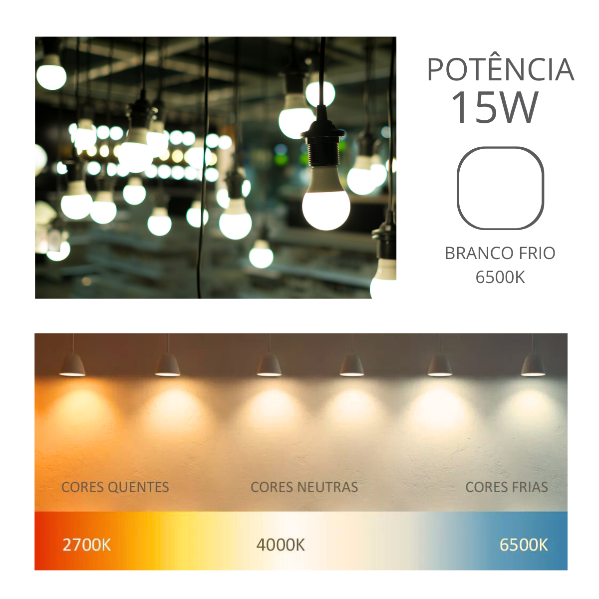 Lâmpada Pera Led, 15w, Luz Branca 6500k, Soquete E27, Bivolt, Avant - 2