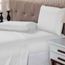 Roupa de Cama 200 Fios Super Macio Casal 4 Peças Branco Casa Dona - 1
