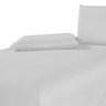 Roupa de Cama 200 Fios Super Macio Casal 4 Peças Branco Casa Dona - 2