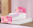 Ver imagem 4 de Mini Cama Infantil com Auxiliar Pop Carruagem Rosa com Colchões